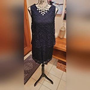 BOSTON PROPER - Illusion Lace Romper | Black | Women's  Size S